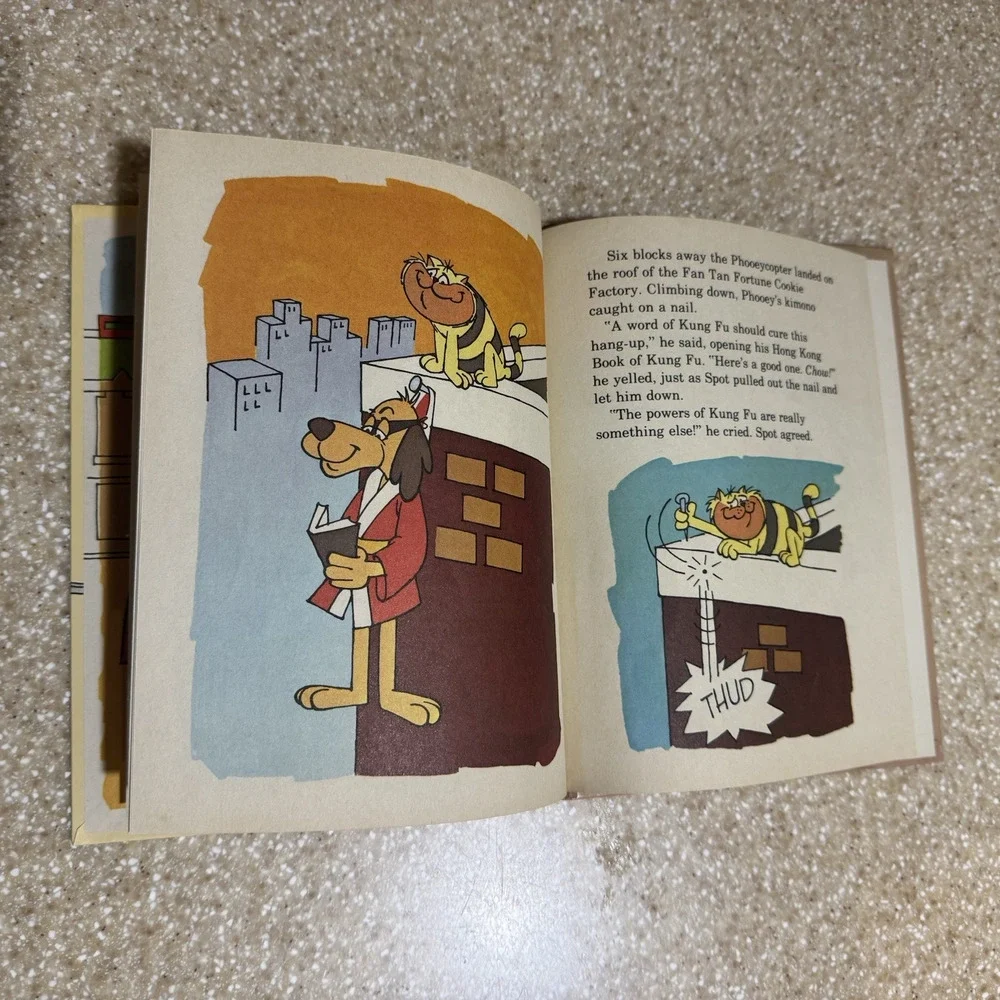 Vintage Hong Kong Phooey Hardcover Kids Children Book Hanna-Barbera Cartoon 1981